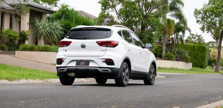 MG ZST from behind